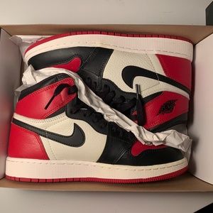 Air Jordan 1 Retro High OG Bred Toe BRAND NEW